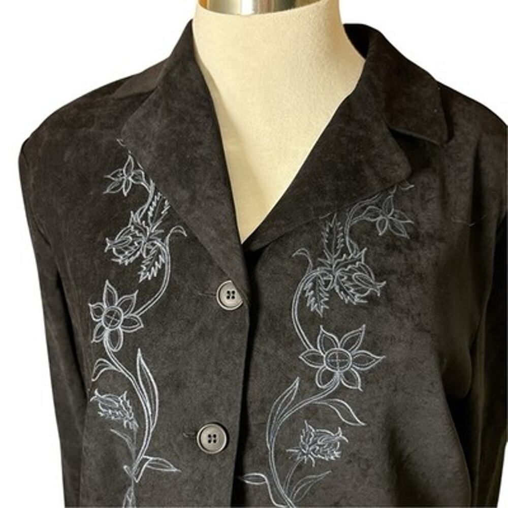 NWT Vtg 90s Susan Graver Dress Womens 2X Black Microfiber QVC Up Hong Kong